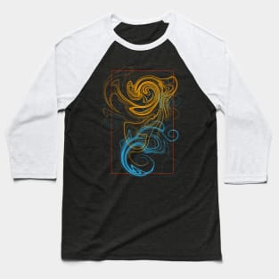 Abstract tangle with rectangle Baseball T-Shirt